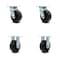 Service Caster 5 Inch Polyolefin Caster Set with Ball Bearings 2 Swivel 2 Rigid SCC-30CS520-POB-2-R520-2 - alternate 1